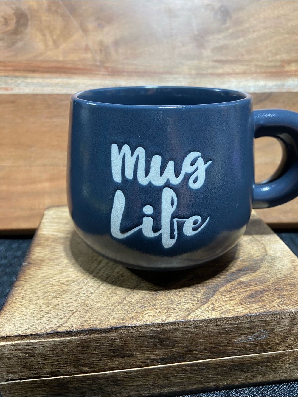 Mug Life Ceramic Coffee Mug - Dark Blue